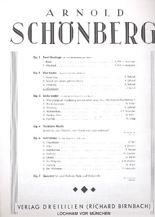 Waldsonne op.2,4 fr Singstimme und Klavier 4 Lieder