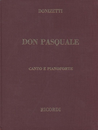 Don Pasquale  Klavierauszug (it),  gebunden