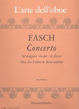 Konzert G-Dur  fr Oboe, 2 Violinen und Bc