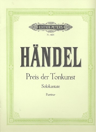 Preis der Tonkunst fr Sopran und Orchester Partitur (dt)