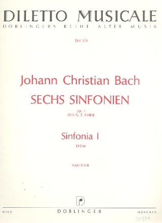 Sinfonie D-Dur op.3,1 fr Orchester Partitur