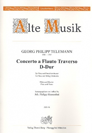 Concerto D-Dur fr Flte und Streicher fr Flte und Klavier