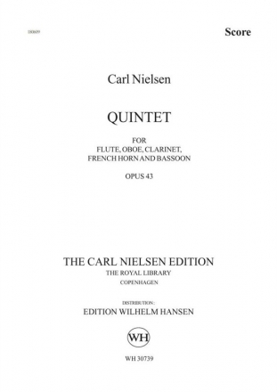 Quintet op.43 for flute, oboe, clarinet, horn, bassoon score