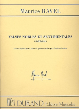 Valses nobles et sentimentales  pour piano a 4 mains