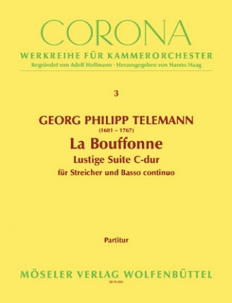 Lustige Suite C-Dur TWV55:C5 fr Streicher und Bc Partitur