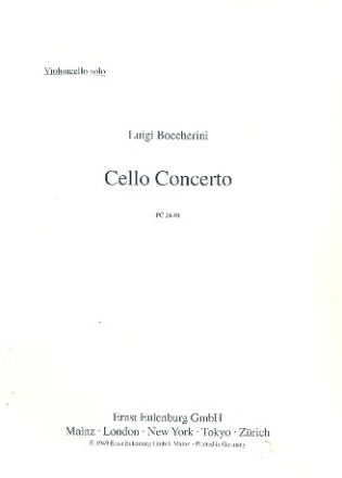 Konzert B-Dur fr Violoncello und Orchester Violoncello solo