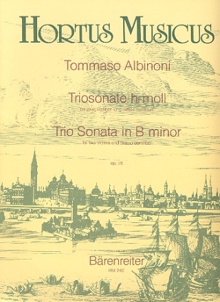 Triosonate h-Moll op.1,8 fr 2 Violinen und Bc