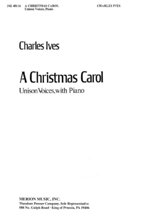 A CHRISTMAS CAROL FOR UNISON CHOIR AND PIANO SCORE (EN)