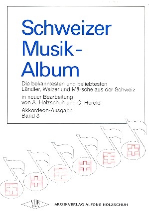 Schweizer Musikalbum Akkordeon solo Band 3 4 Stimmen