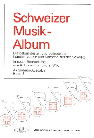 Schweizer Musikalbum Akkordeon solo Band 5 4 Stimmen