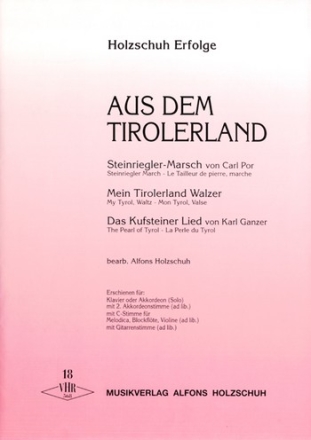 Holzschuh-Erfolge Band 18 fr Klavier oder Akkordeon Stimmen