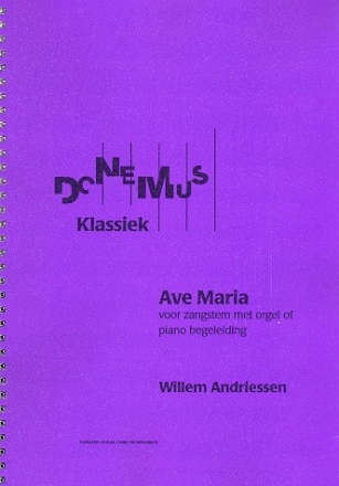 Ave Maria fr Singstimme und Orgel (Klavier)