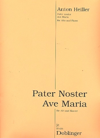 Pater noster und Ave Maria fr Alt und Klavier (la)