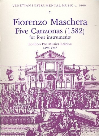 5 Canzonas for 4 instruments (SATB) score and 4 parts