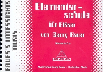 Elementarschule fr Blser Stimme in C Baschlssel