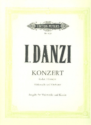 Konzert G-Dur fr Violoncello und Orchester fr Violoncello und Klavier