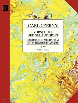 30 tudes de mecanisme op.849 Vorbungen zur Schule der Gelufigkeit