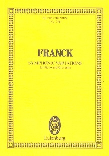 Symphonic variations for piano and orchestra,  miniature score