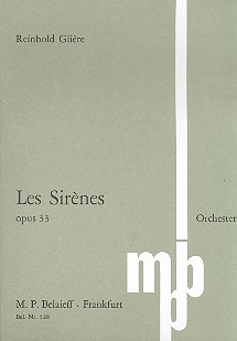Les sirenes op.33 Symphonisches Gedicht fr groes Orchester Studienpartitur