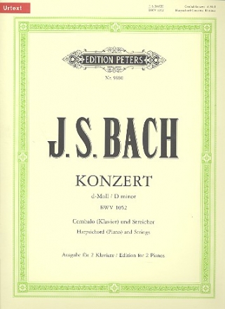 Konzert d-Moll BWV1052  fr Cembalo und Streichorchester fr 2 Klaviere