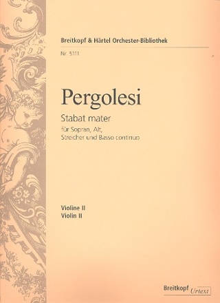 Stabat mater fr Sopran, Alt, Streicher und Bc Violine 2
