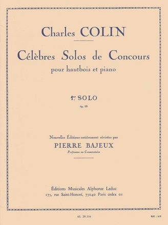 Solo de Concours no.1 op.33 pour hautbois et piano