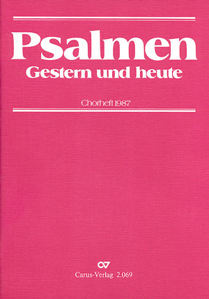 Psalmen gestern und heute Chorheft 1987 Partitur