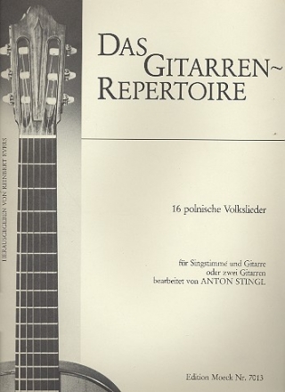 16 polnische Volkslieder fr Singstimme und Gitarre oder 2 Gitarren,  Partitur