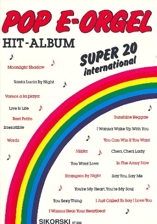 Pop E-Orgel Hit-Album Super 20 International