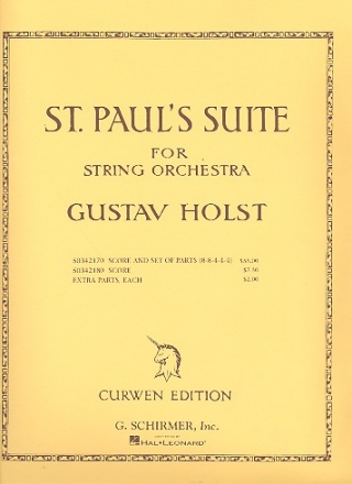 St. Paul's Suite op.29,2 for string orchestra Score and set of parts (8-8-4-4-4)