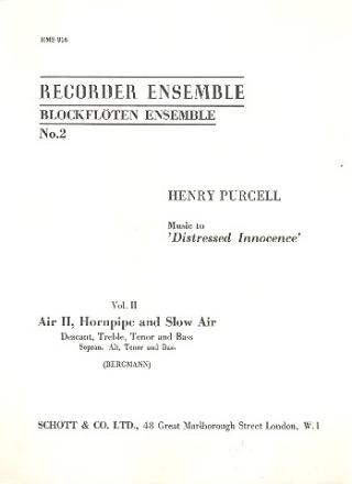 Distressed innocence Book 2 - Air 2, hornpipe and slow air for SATB recorders score