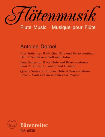 Vier Suiten op. II , Heft 2 fr Querflte und basso continuo 3 Partituren