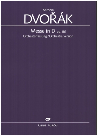 Messe D-Dur op.86 Orchesterfassung Partitur