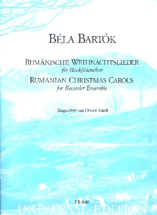 Rumnische Weihnachtslieder fr Blockfltenchor Partitur