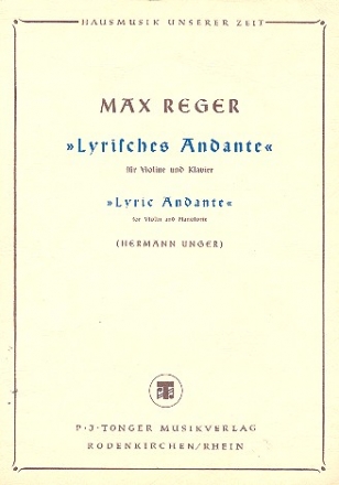 Lyrisches Andante fr Violine und Klavier