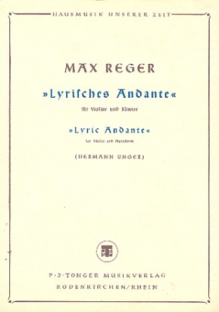 Lyrisches Andante fr Violine und Klavier