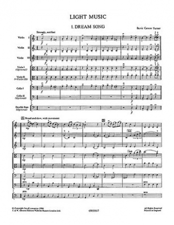 LIGHT MUSIC FOR STRINGS SCORE PLAYSTRINGS E13