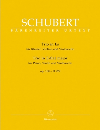 Klaviertrio Es-Dur op.100 D929 fr Klavier, Violine und Violoncello