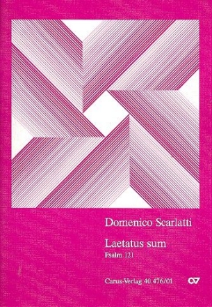 Laetatus sum Psalm 21 fr Sopran, Alt, Chor und Bc Partitur