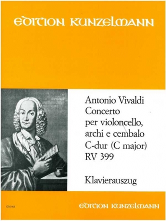 Konzert C-Dur RV399 fr Violoncello und Streicher Klavierauszug