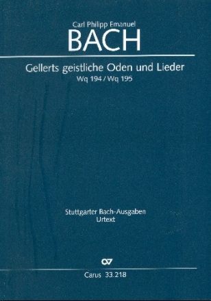Gellerts geistliche Oden und Lieder fr Singstimme und Klavier