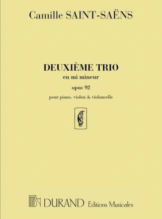 Trio mi mineur no.2 op.92 pour violon, violoncelle et piano