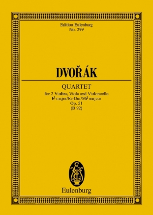 Streichquartett Es-Dur op.51 fr Streichquartett Studienpartitur