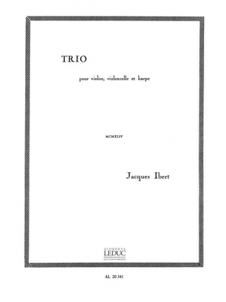 Trio pour violon, violoncelle et harpe, parties