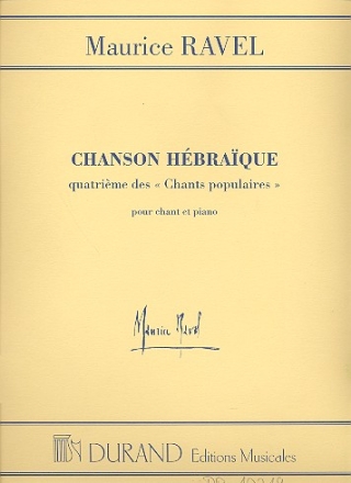 Chanson hebraique pour voix moyenne et piano (he/fr)