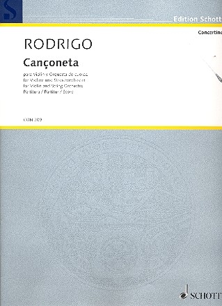 Canoneta A-Dur fr Violine und Streichorchester Partitur