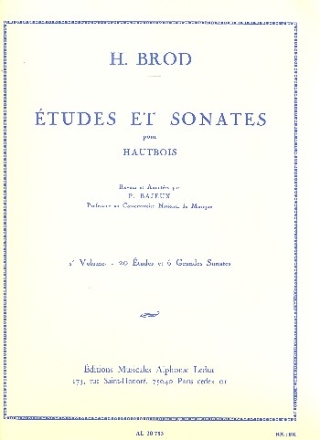 tudes et sonates vol.2 pour hautbois