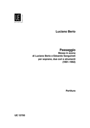 PASSAGGIO MESSA IN SCENA PER SO- PRANO, DUE CORI E STRUMENTI, 1962/63               PARTITUR (IT)