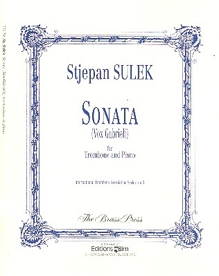 Sonata Vox Gabrieli  for trombone and piano