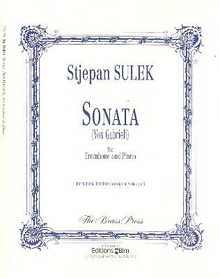 Sonata Vox Gabrieli for trombone and piano